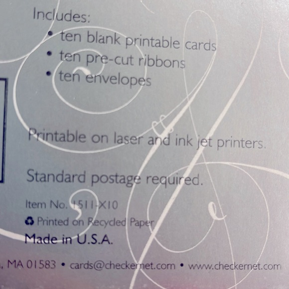 BNIB VINTAGE MODERN FLORAL & PINK PANEL INVITATIONS WITH POLKA RIBBONS 3 SETS/30 - Picture 7 of 8